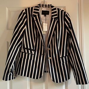 NWT Navy & White Striped Banana Republic Blazer